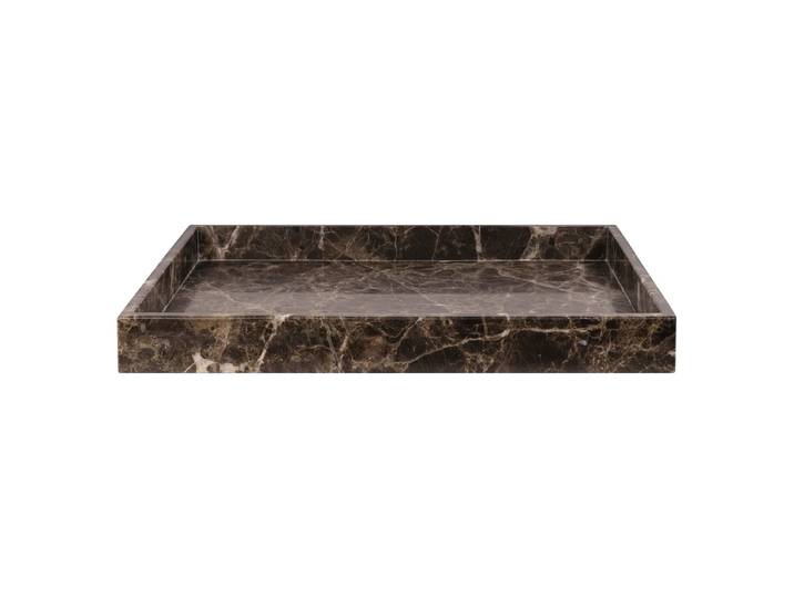 Mette Ditmer - Marble Tablett, 30 x 40 cm, braun