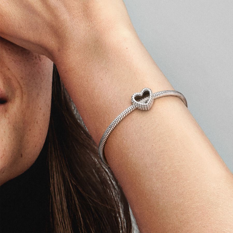 Pandora Beaded Heart Silver 797516 berlock