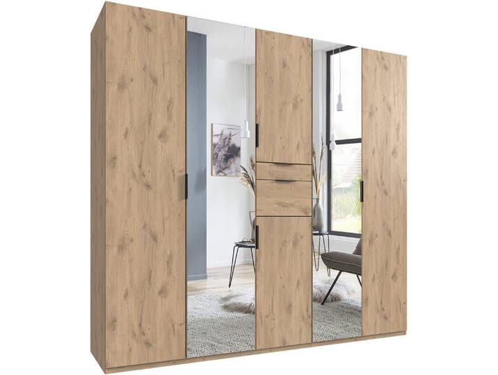 Wimex Drehtürenschrank Moldau Kleiderschrank mit Spiegel Schlafzimmerschrank Wähle deine Innenausstattung fertig konfiguriert im Schrank