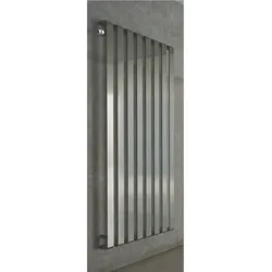 BEMM Step V Designer-Heizkörper, Braunbeige matt, H2000x107x910 mm, Zentralheizungsbetrieb