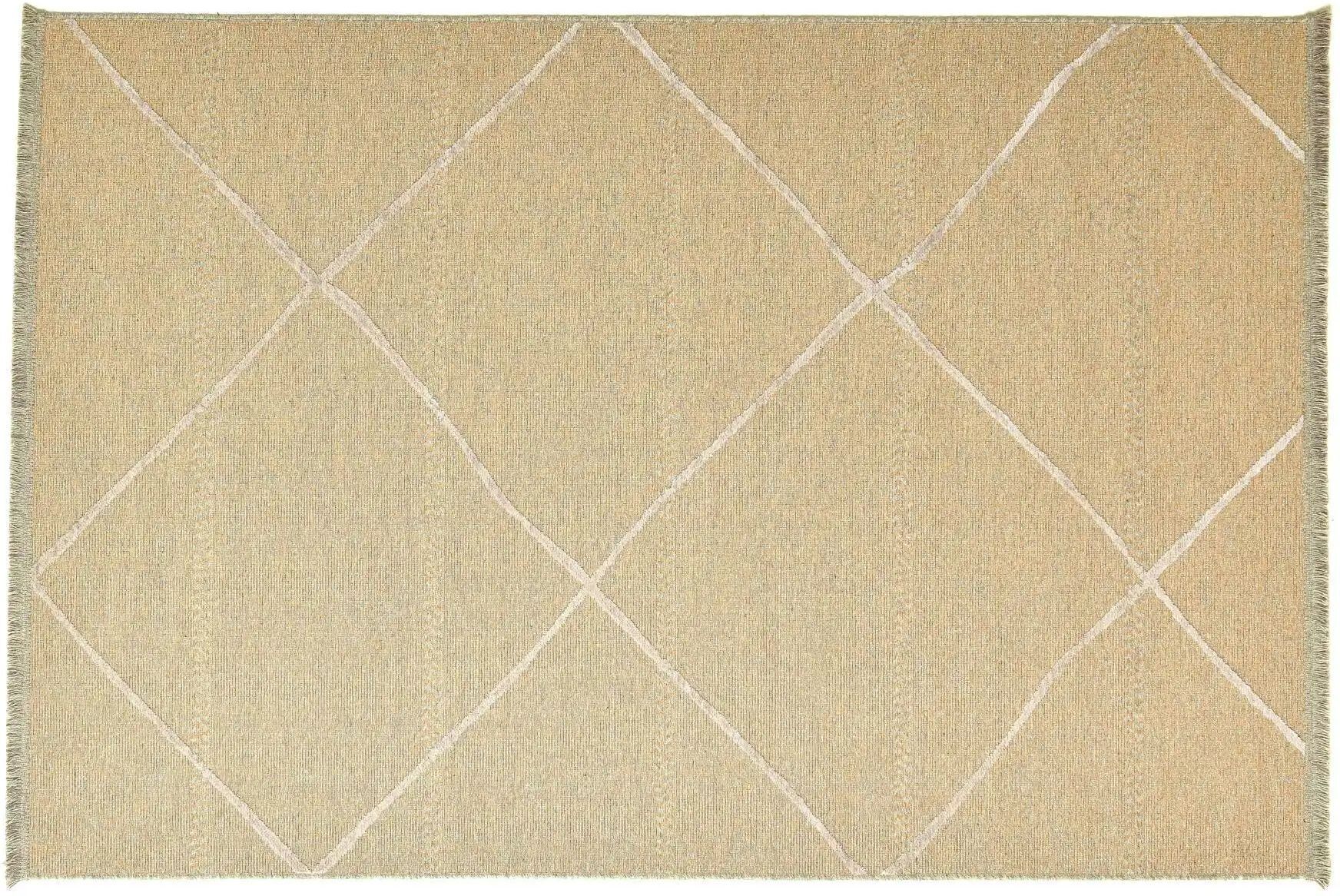 SANSIBAR Sylt Teppich  Braderup ¦ gold ¦ Viskose ¦ Maße (cm): B: 120