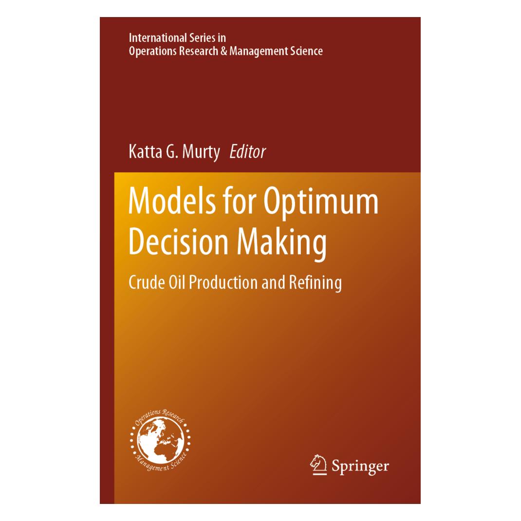 Springer Models for Optimum Decision Making (Englisch, Softcover, G Murty, Katta G. Murty, Katta/) (56181843)