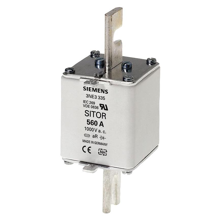 Siemens SITORSicherungseinsatz geschlitzten Messerkontakten NH2 A (560 A) (3NE3335)