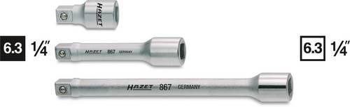 Hazet 867-1 Steckschlüssel-Verlängerung Antrieb 1/4 (6.3 mm) 25mm 1St.