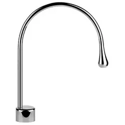 Gessi Goccia Waschtisch-Stand-Auslauf, ohne Ablaufgarnitur, Ausladung 244 mm, Auslauf um 360 Grad schwenkbar, 33852031, Farbe: Chrom