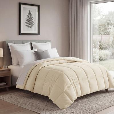 Superior All-Season Down Alternative Comforter – Soft Hypoallergenic Microfiber, Reversible Box-Quilt Design