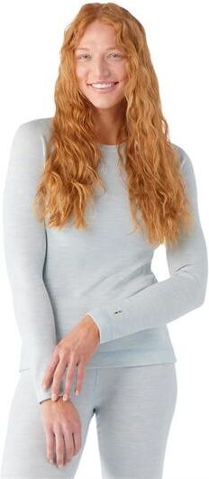 Smartwool Womens Thermal Merino Base Layer Crew, Winter Sky