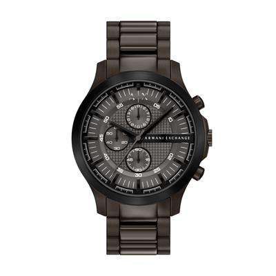 Chronograph ARMANI EXCHANGE, braun, Armbanduhren, Herren, Chronograph, Quarzuhr, Armbanduhr, Edelstahlarmband, analog, Stoppfunktion