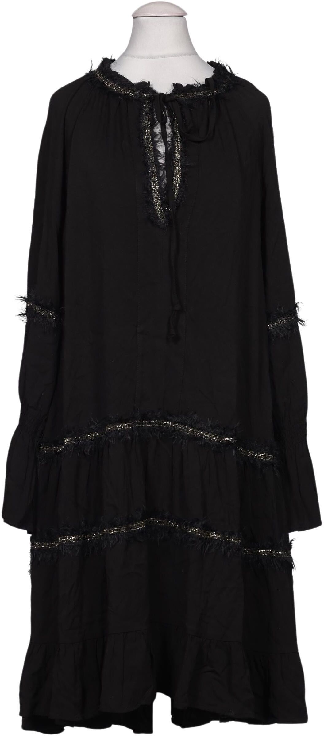 Devotion Damen Kleid, Schwarz, Gr. S, Elasthan / Viskose / Baumwolle / Alpaka / Seide - Second Hand