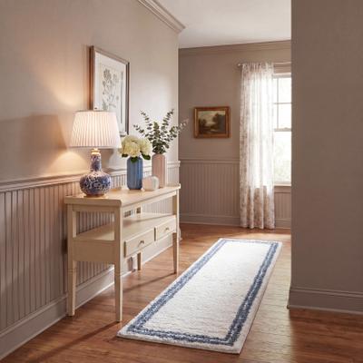 SAFAVIEH Calico Shag Hillechien Border 1.5-inch Thick Rug