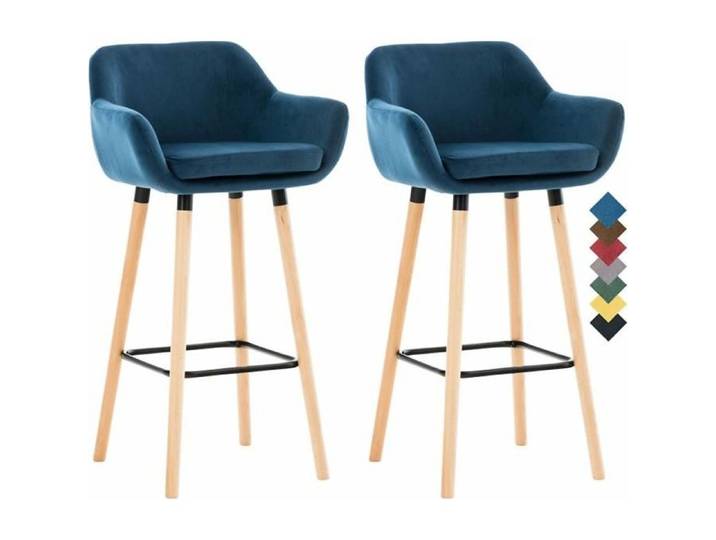 -CLP-Lot de 2 tabourets de bar Grant en velours-Array