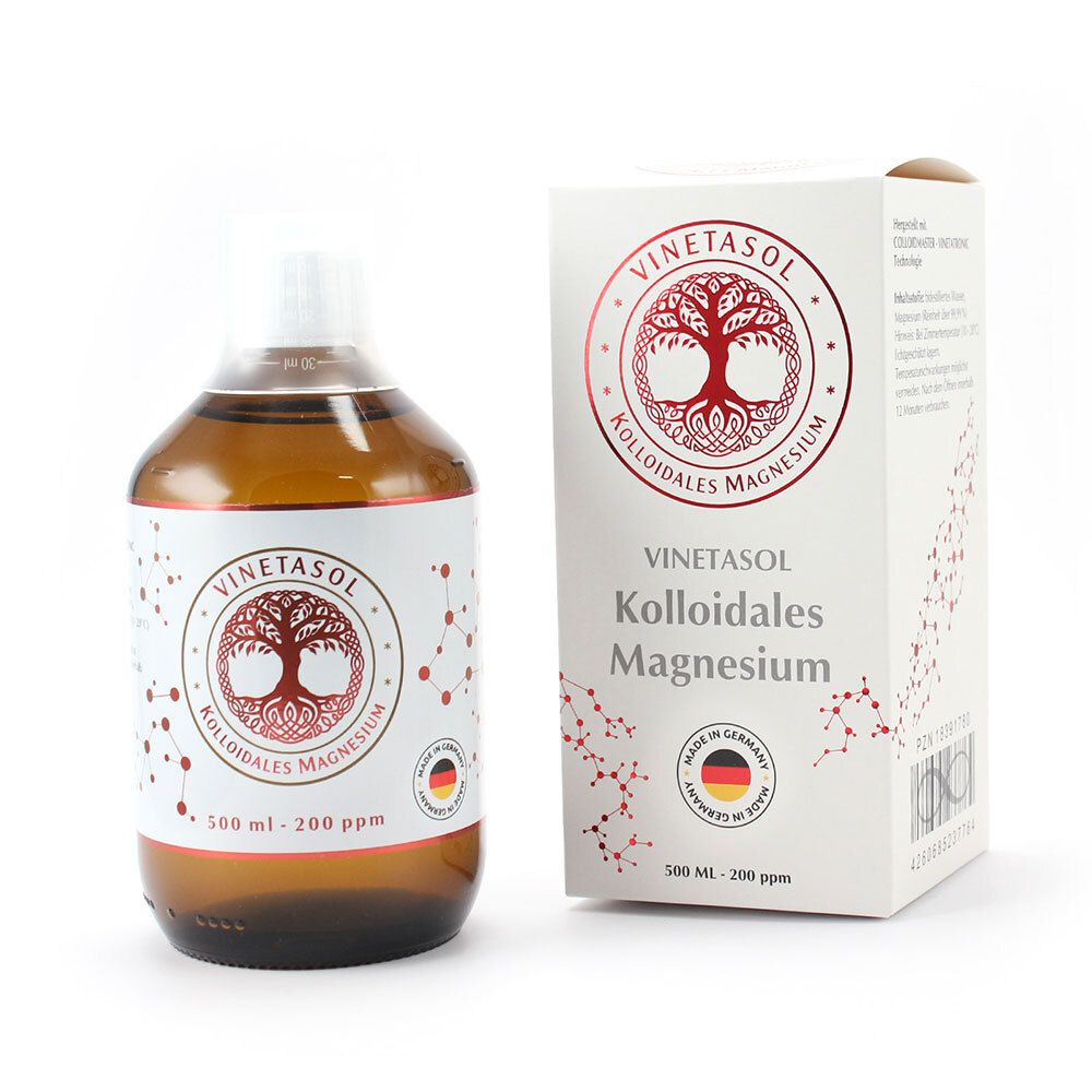 Vinetasol kolloidales Magnesium 200 ppm 500 ml Flüssigkeit