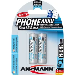 Ansmann 5030802 1x2 Ansmann maxE NiMH Akku Mignon AA 1300 mAh DECT PHONE