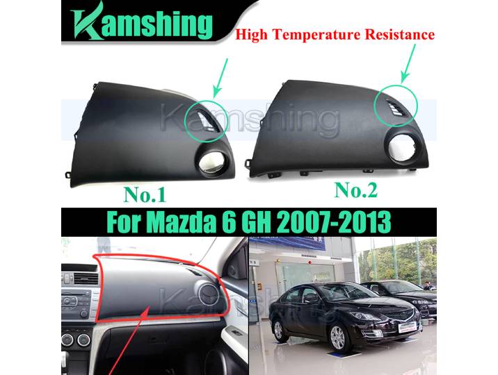 Panneau de couverture de tableau de bord de voiture de marque de haute qualité pour Mazda 6 GH 2007-2013 panneau de garniture de copilote de Console centrale tableau de bord