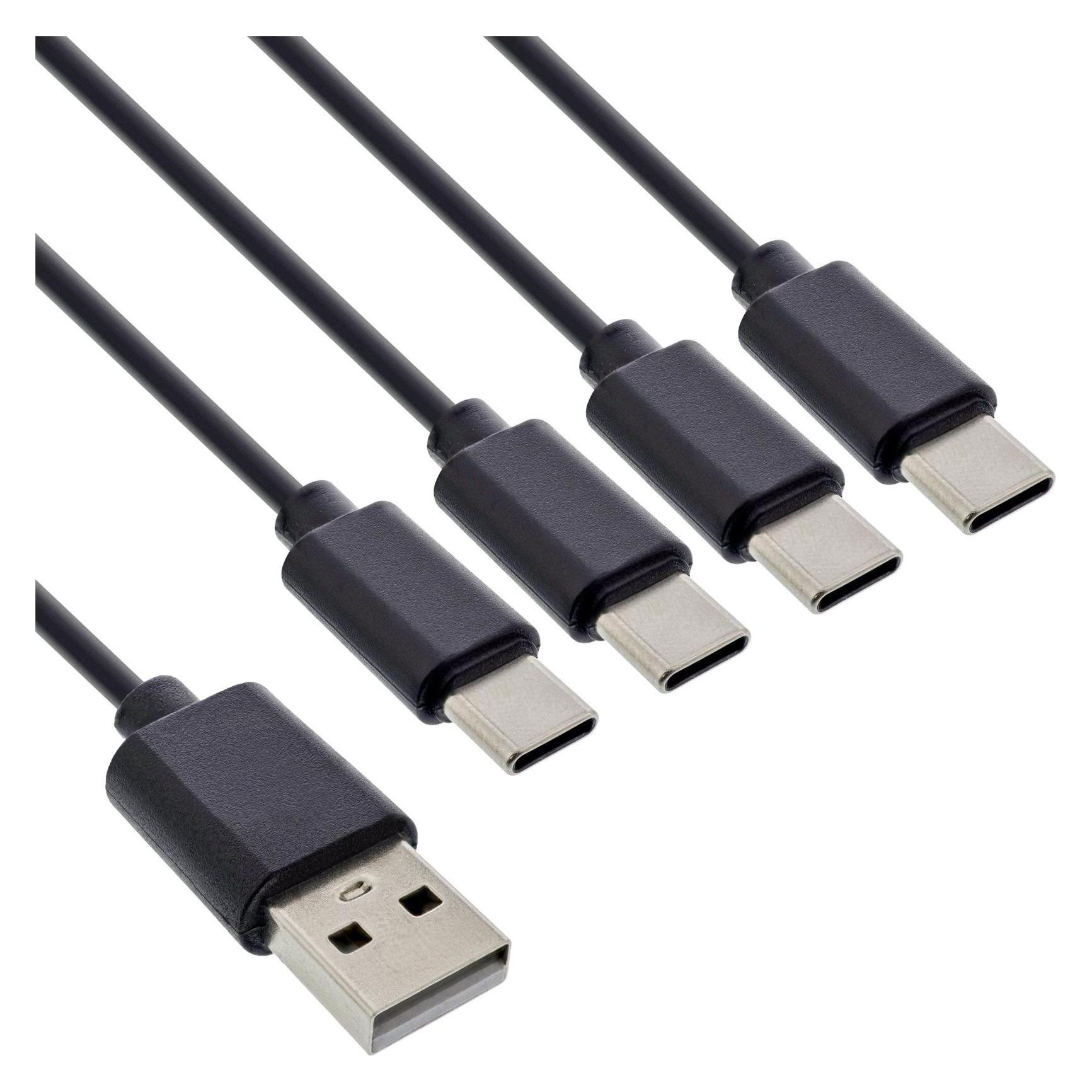 InLine 4in1 (0.50 m, USB 2.0, 25 W) (35146)
