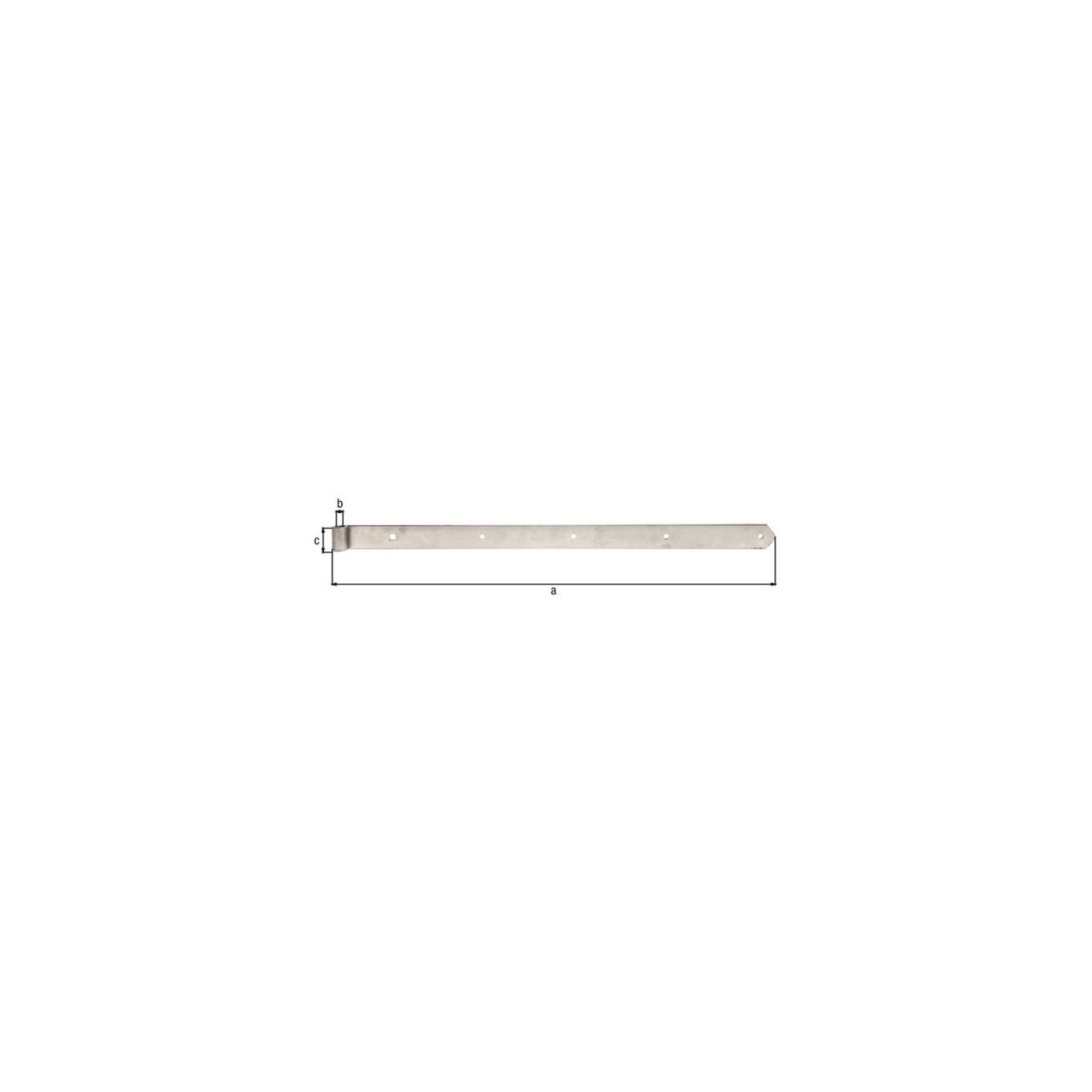 GAH Alberts Tor-Ladenband gerade, für Dorn16mm 800mm Edelstahl, matt (318178)