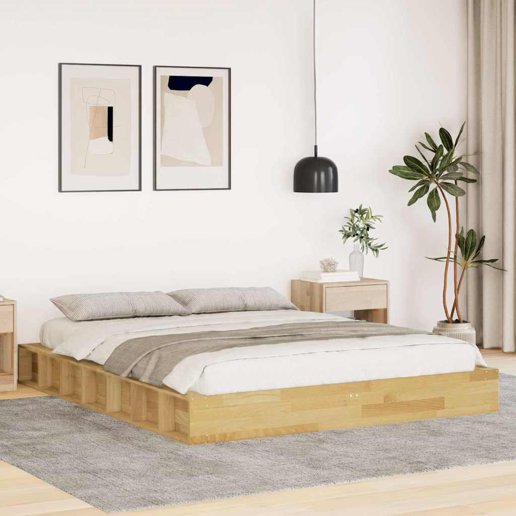 ClassicLiving Solid Wood Bed Natural Double (4'6)