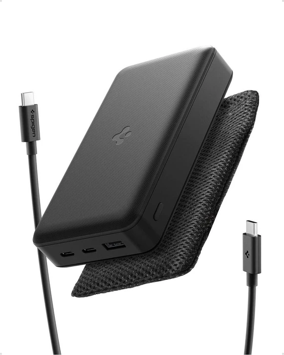 Spigen Essential 30 000 mAh 30 W Portable Charger Black EA3030