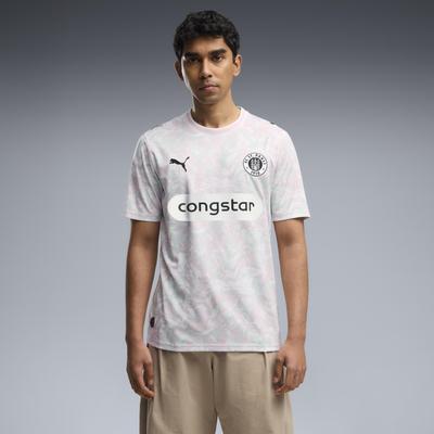 Fußballtrikot PUMA "FCSP THIRD JERSEY REPLICA", Herren, Gr. 3XL, rot (minty burst, pearl pink), Web, Obermaterial: 100% Polyester, unifarben, regular fit normal, Rundhals, Trikots Fußballtrikot, mit Rundhalsausschnitt, atmungsaktiv, mit...