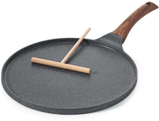 Benza Ibenzoa koekenpan 26 cm met Zwitserse anti-aanbaklaag, geschikt voor inductie
