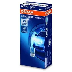 Osram Cool Blue Intense Blau Glassockel 12V 5W W5W W2,1X9,5D 10er Pack