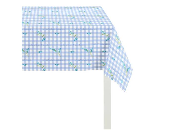 Tischdecke Happy Easter III 130 x 130 cm Blau/Blau
