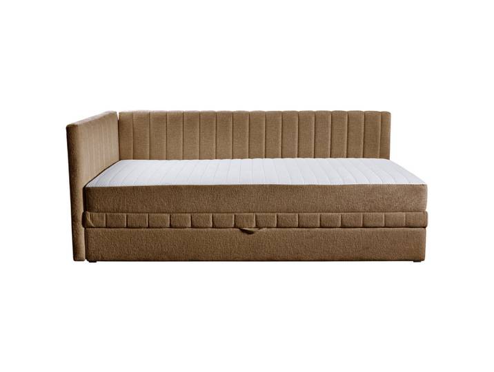 Mid.you Schlafsofa Roma, Gelb, Kunststoff, 3-Sitzer, 99x83x212 cm, Armteil links, Wohnzimmer, Sofas & Couches, Schlafsofas, Schlafsofas mit Bettkasten