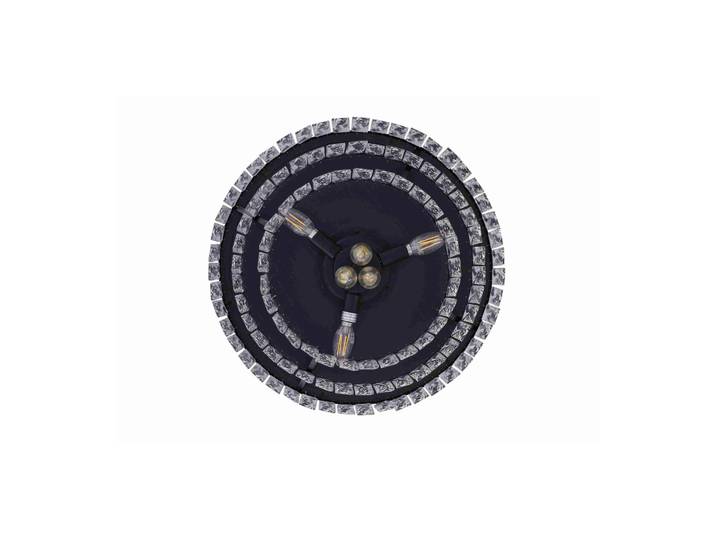 Beacon Lighting Deckenventilator mit Licht Fanaway Veil schwarz leise, schwarz, für Wohn- / Esszimmer, Kunststoff