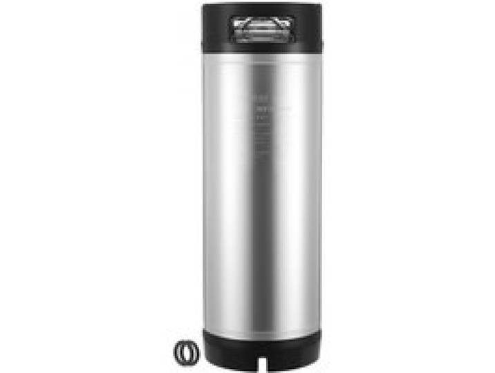 VEVOR Fût Bière Pression 19 L, Soda Keg à Verrouillage à Bille, Fût sous Pression en Inox SUS304 pour Brassage à Froid, avec Doubles Poignées et Fond en Caoutchouc, Équipement de Brassage Maison