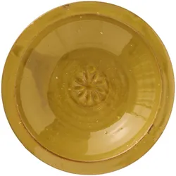 IB Laursen Keramik Deko-Schale Avignon mit Blume, Mustard - Ø 22,5 cm