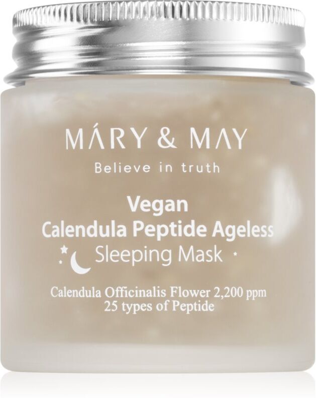 Mary&May Calendula Peptide Ageless Sleeping Mask soothing night mask with anti-ageing effect 110 g