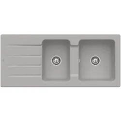 Villeroy & Boch Architectura Einbauspüle 338001KD mit Ablaufgarnitur und Handbetätigung, Fossil