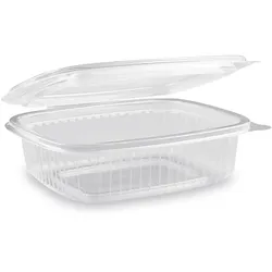 Feinkostbecher (PP) mit Deckel oval klar 375ml