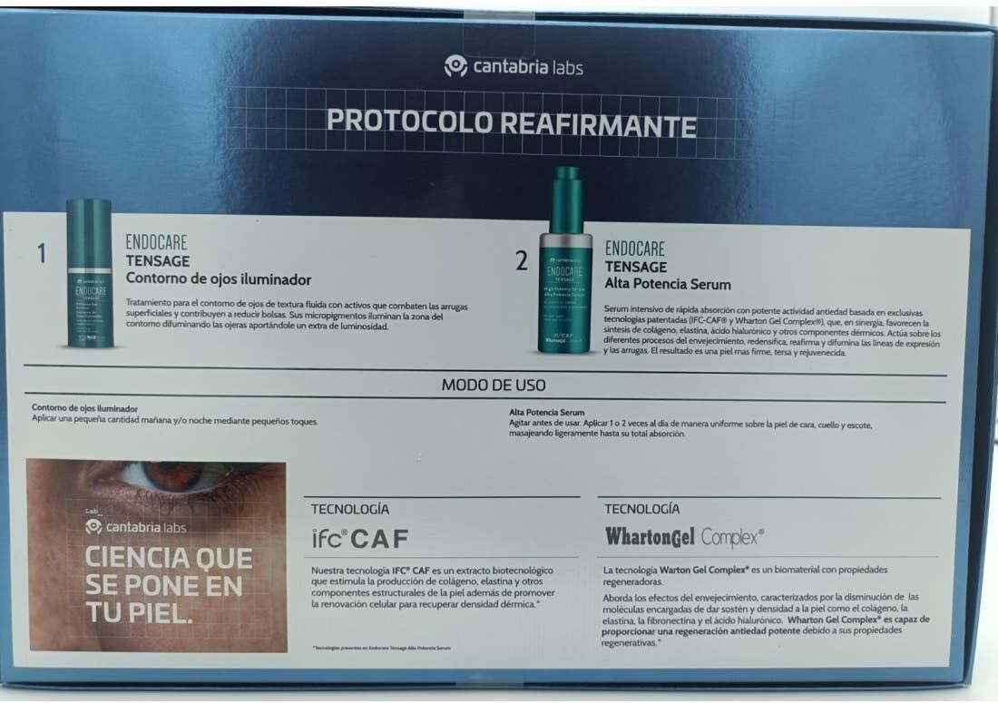 Endocare Tensage Pack Protocolo Reafirmante