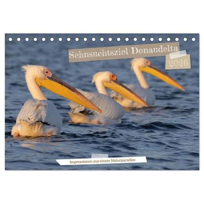 Sehnsuchtsziel Donaudelta (Tischkalender 2026 DIN A5 quer), CALVENDO Monatskalender