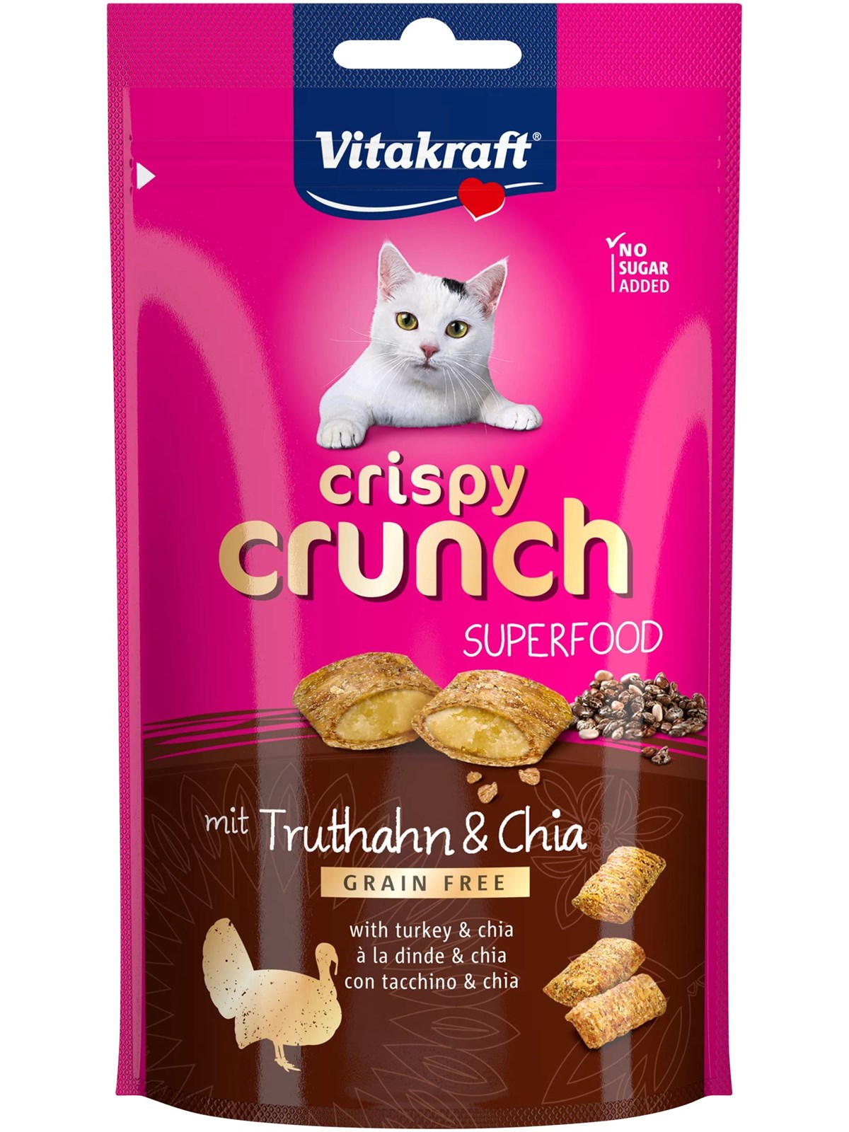 Vitakraft Crispy Crunch Superfood mit Pute & Chiasamen 60g