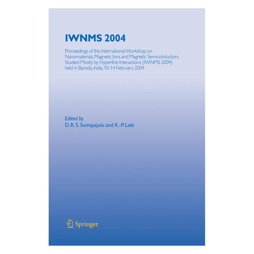 Springer IWNMS 2004 (Englisch, Softcover, D. R. S. Somayajulu, D/-P Lieb, K.-P. Lieb, R S Somayajulu) (55574506)