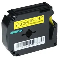 Alternativ-P-Touch für Brother MK631BZ schwarz gelb