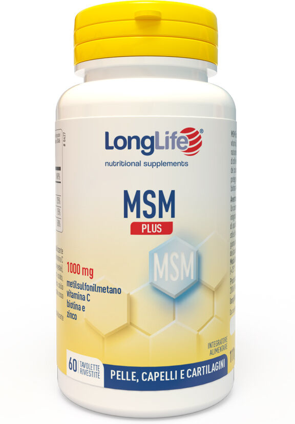 LONGLIFE Srl LongLife, MSM Plus 1.000 mg, 60 Tavolette