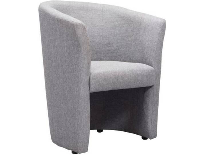 Fauteuil Cabriolet en tissu gris - CABRI - Avec accoudoirs