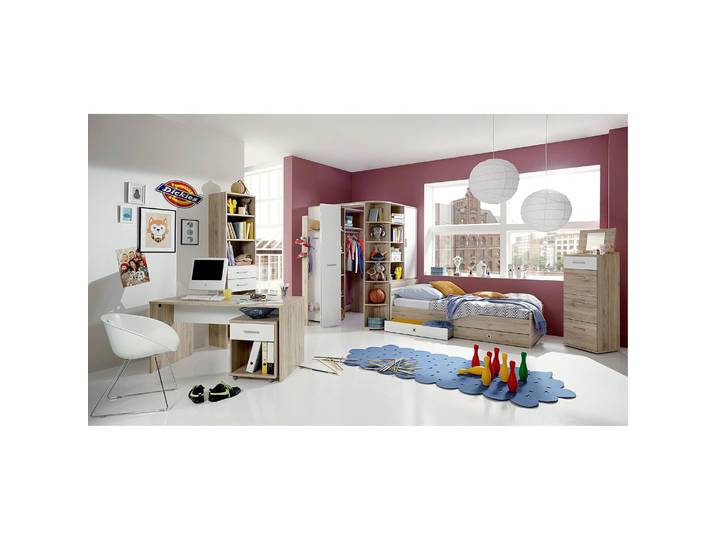 Lit Joker 120 x 200cm Beige/Marron 1 tiroir de lit