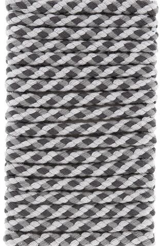 buttinette Kordel für Bekleidung, grau color, Ø 8 mm, Länge: 5 m