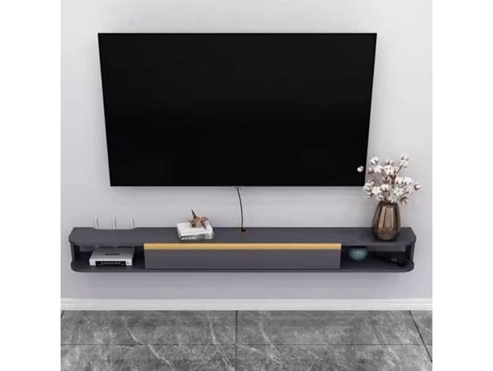 Moderner schwebender TV-Ständer, wandmontierte Medienkonsole TV-Schrank Mit Stauraum for Schlafzimmer und Wohnzimmer platzsparend(Color2)