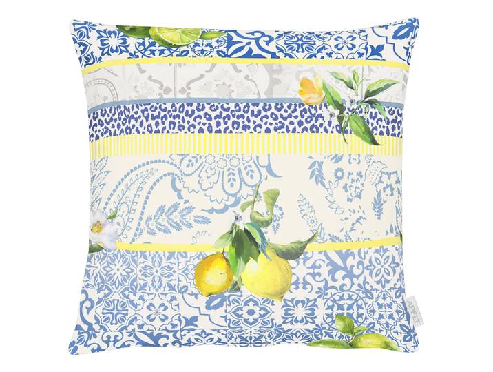 home24 Sierkussen 7005 blauw 48 x 48cm mixweefsel