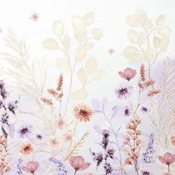 Serviette Mellow Flowers 20tlg. Papier Bunt