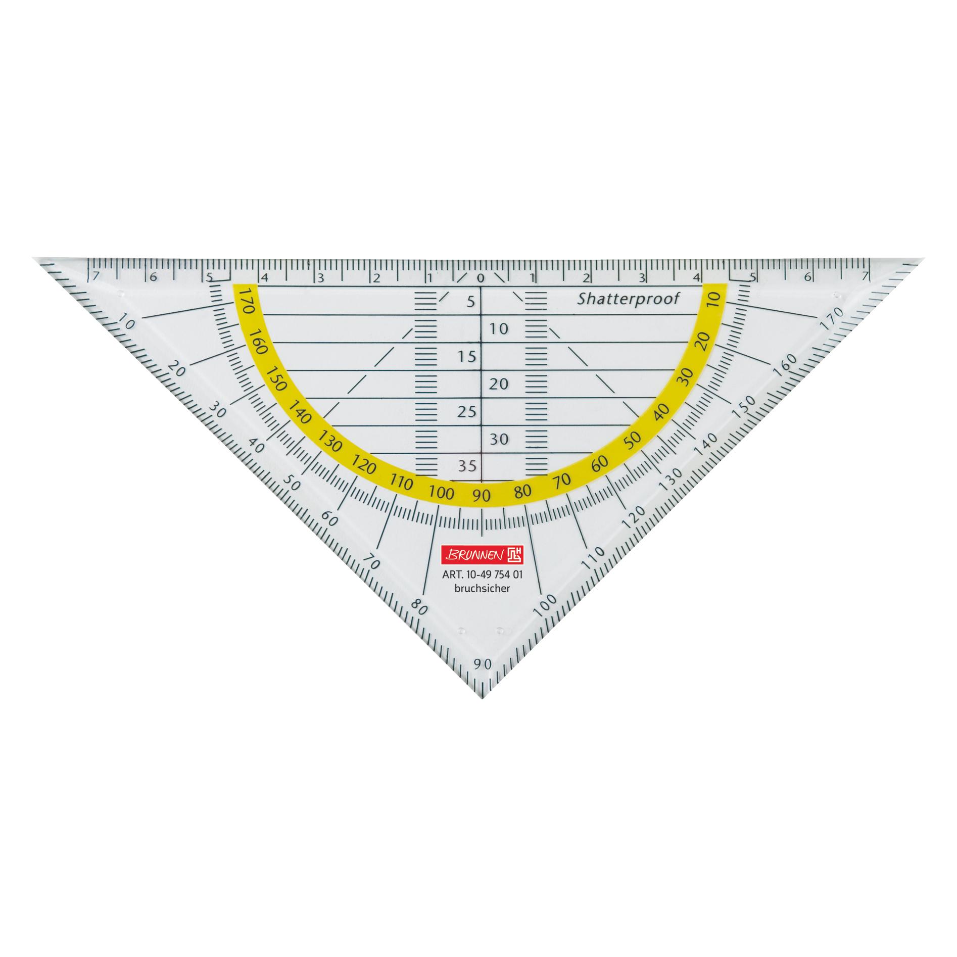 Brunnen Geometrie-Dreieck 16cm glasklar (16 cm, Kunststoff) (10-4975401)