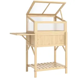 HOCHBEET Tannenholz Polycarbonat Naturholz