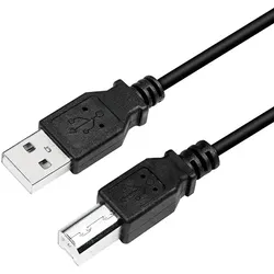 LogiLink CU0007B USB Kabel USB 2.0 2 m USB A USB B 0,48 Gbit/s Schwarz