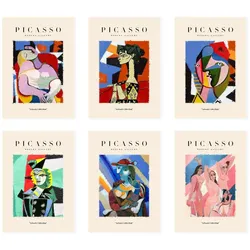 POSTER Set Mit 6 Illustrationen Von Pablo Picasso Körper A3 Rahmenlos