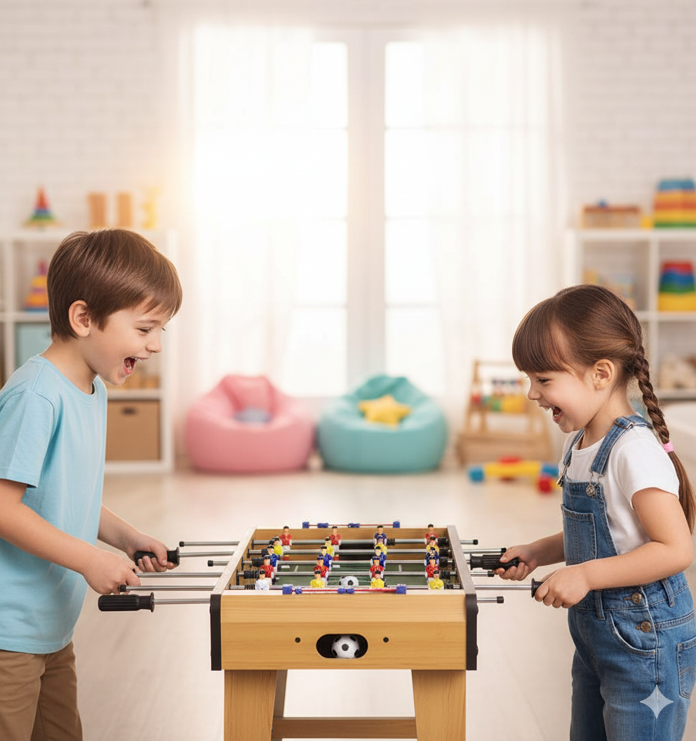 kids joy Calcio Balilla in Legno MDF 69x36x66 cm Golden Star...